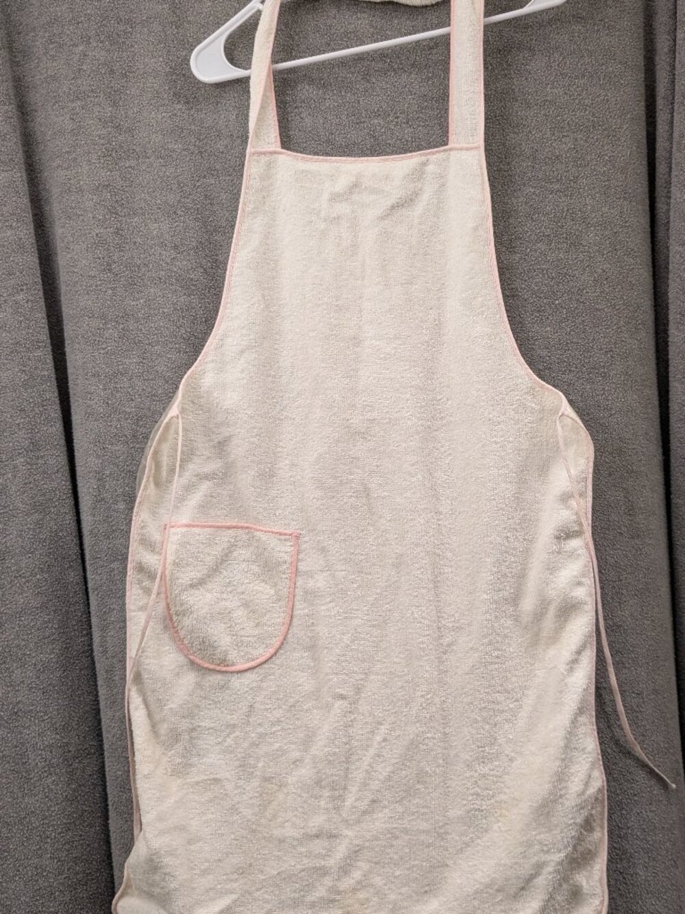 1950's Terry Cloth Apron with Waterproof Layer (For Baby Bathing)